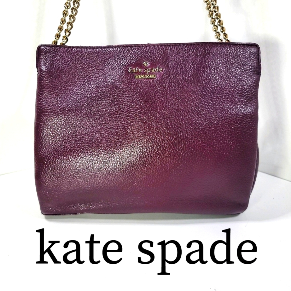 Kate Spade Burgundy Leather Purse Bag